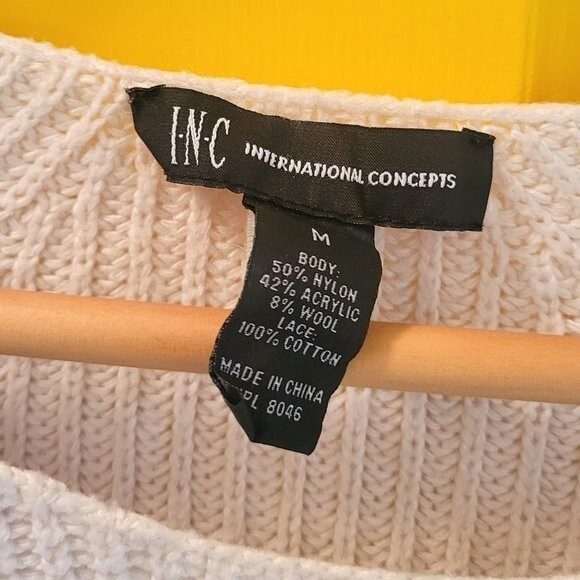 INC Ladies Sweater with Lace - Picture 5 of 12